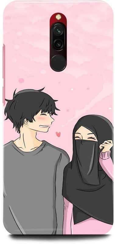 FRONK Back Cover for Redmi 8, M1908C3II, CUTE, BOY, LOVELY, GIRL, LOVE, COUPLE  (Beige, Hard Case, Pack of: 1)