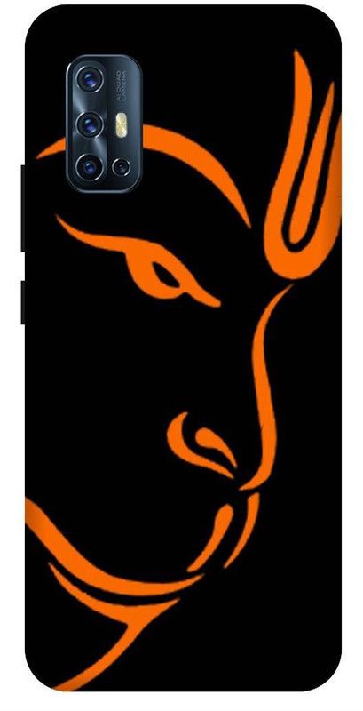 SSMORYA Back Cover for Vivo V17  (Orange, Black, Waterproof, Pack of: 1)