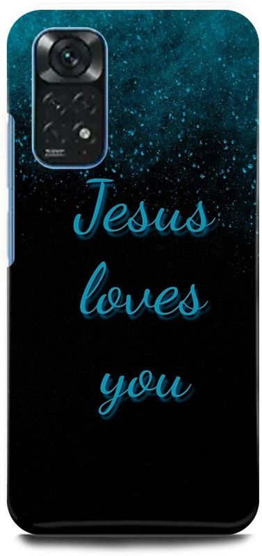 play fast Back Cover for Redmi Note 11 JESUS, CROSS, GOD, CHRIST  (Blue, Hard Case, Pack of: 1)
