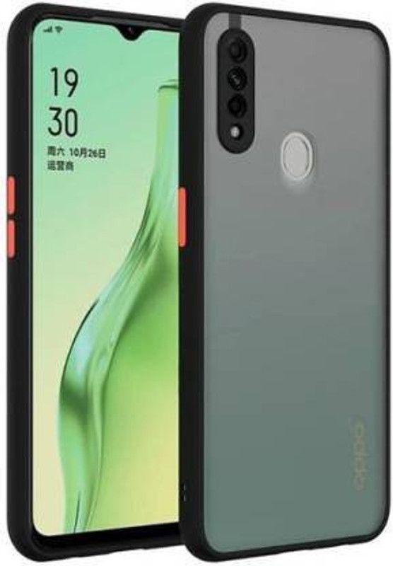 S-Softline Back Cover for OPPO A31  (Black, Camera Bump Protector, Pack of: 1)