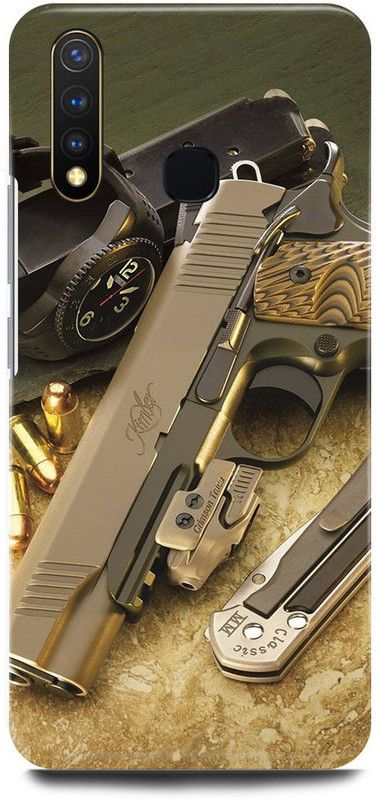FRONK Back Cover for Vivo U20, 1921, GUN, RIFFLE, PISTOL, BULLETS, BANDOOK  (Multicolor, Hard Case, Pack of: 1)
