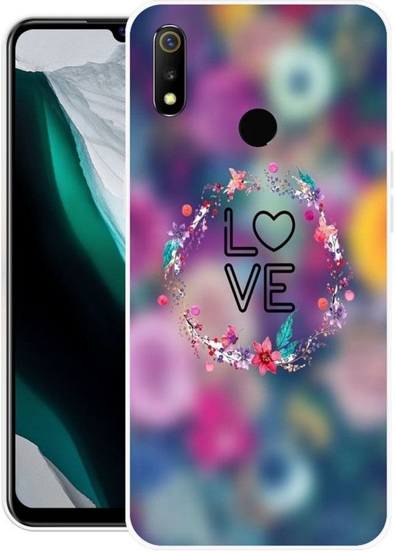Krtagy Back Cover for Realme 3, Realme 3i  (Multicolor, Dual Protection, Silicon, Pack of: 1)