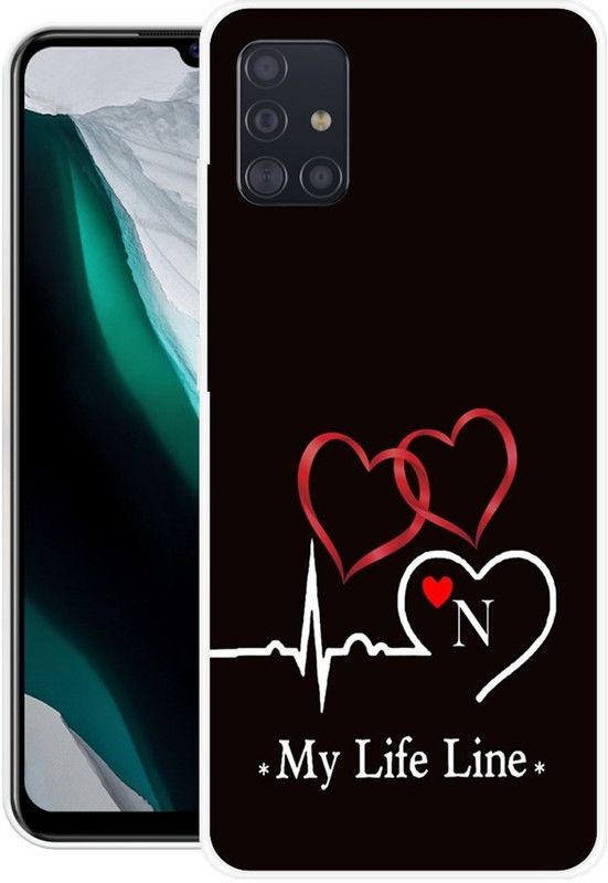 ROCKPRINT Back Cover for Samsung Galaxy M51  (Black, Grip Case, Silicon, Pack of: 1)