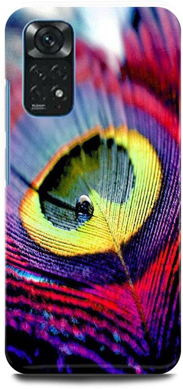 play fast Back Cover for Redmi Note 11 PEACOCK, FEATHER, MOR, PANKH  (Multicolor, Hard Case, Pack of: 1)