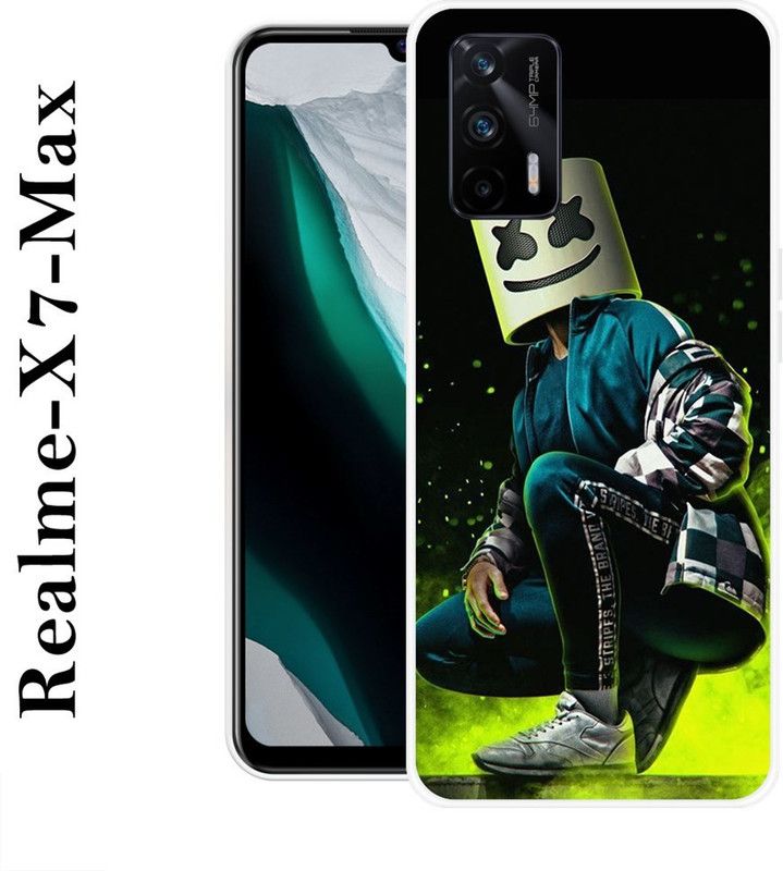 REALKING Back Cover for Realme X7 Max  (Multicolor, Grip Case, Silicon)
