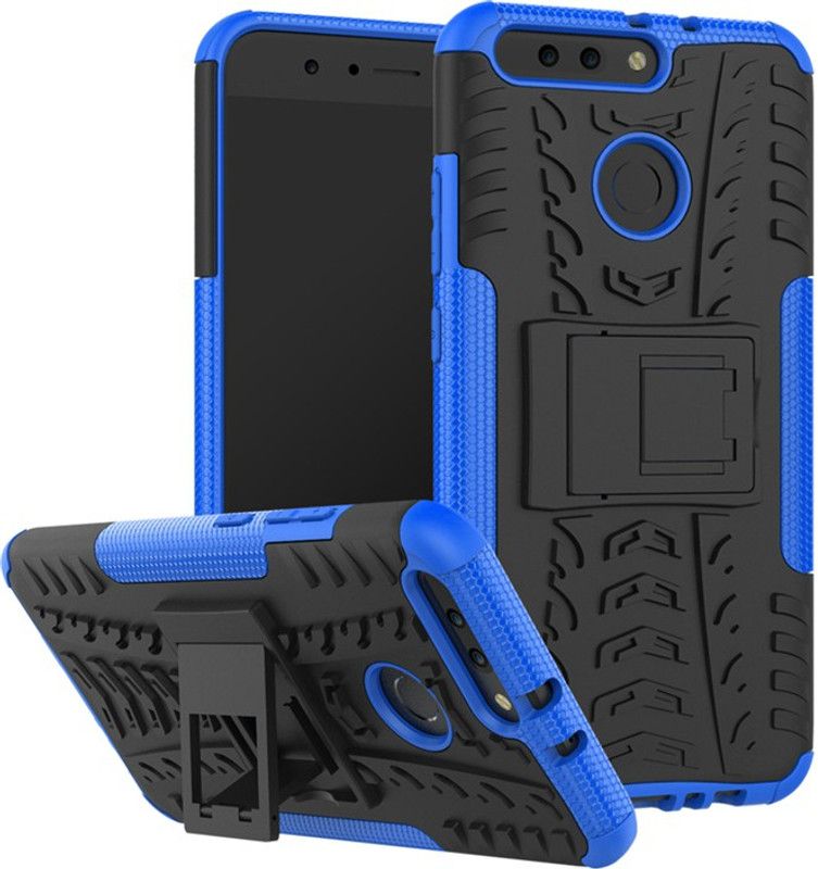 MOBIRUSH Back Cover for Huawei Honor V9  (Blue, Rugged Armor, Pack of: 1)