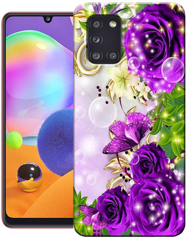 KENTAROELENE Back Cover for Samsung Galaxy A31  (Multicolor, Anti-radiation, Silicon, Pack of: 1)