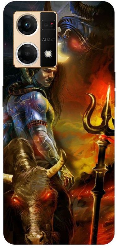 THE NARAYANA COLLECTIONS Back Cover for OPPO F21 PRO- CPH2363-SHIV,MAHADEV,AGHORI,BABA,ANGRY  (Multicolor, Hard Case, Pack of: 1)