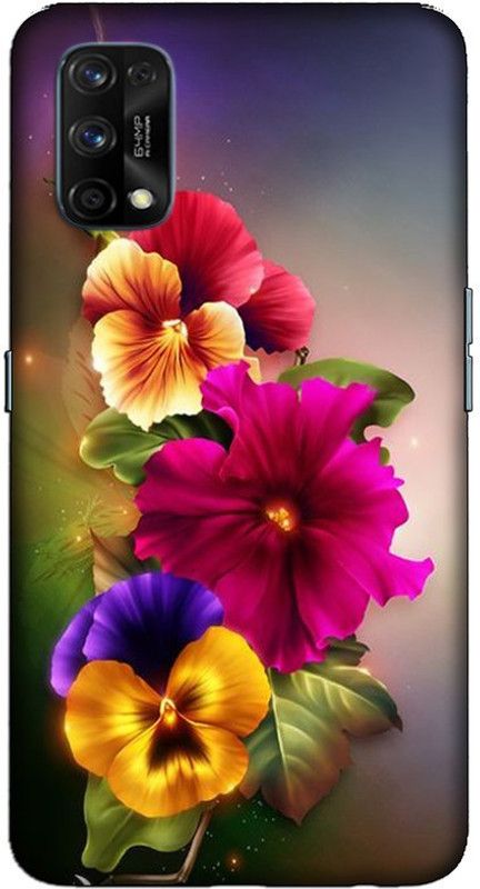 CROKIAN Back Cover for Realme 7 Pro Flower Back Cover  (Multicolor, Hard Case, Pack of: 1)