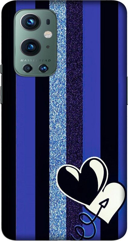 CROKIAN Back Cover for OnePlus 9 Pro Love Back Cover  (Blue, Hard Case)