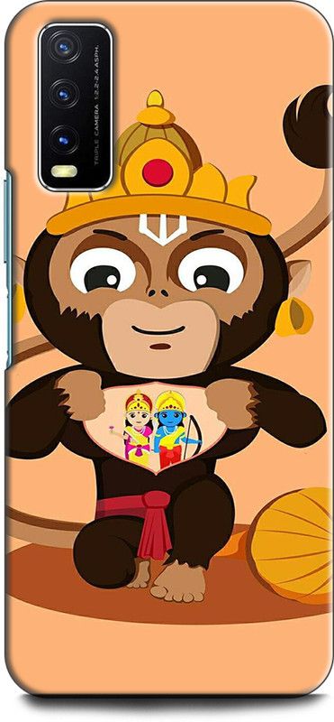 Dronk Back Cover for Vivo Y20, V2029 HANUMAN JI, LORD HANUMAN, GOD, BAJRANGBALI  (Multicolor, Dual Protection, Pack of: 1)