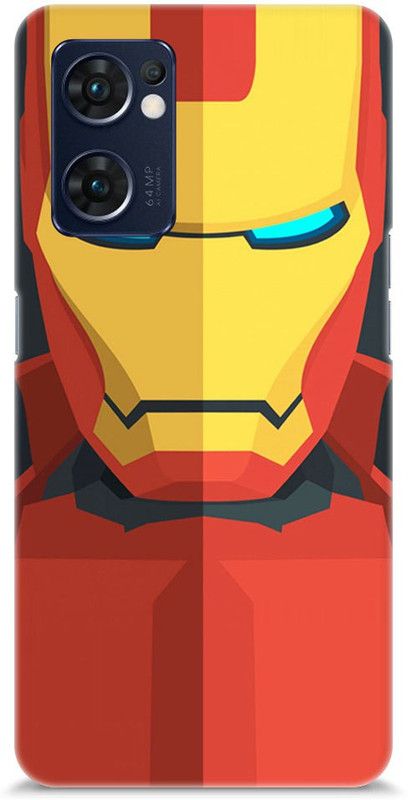 Mast Kalandar Back Cover for OPPO Reno7 5G  (Yellow, Red, Hard Case)