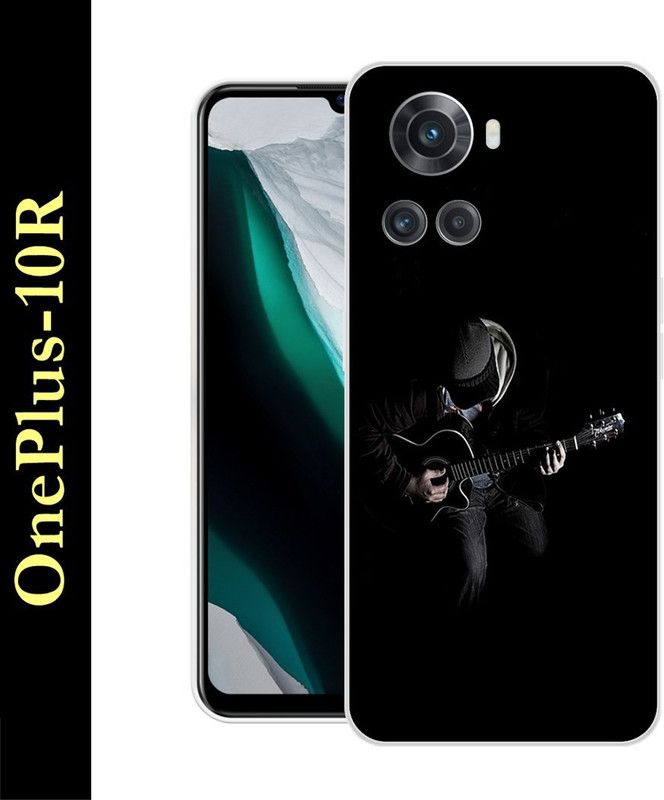 CellWorld Back Cover for Oneplus 10R  (Black, Grip Case, Silicon)