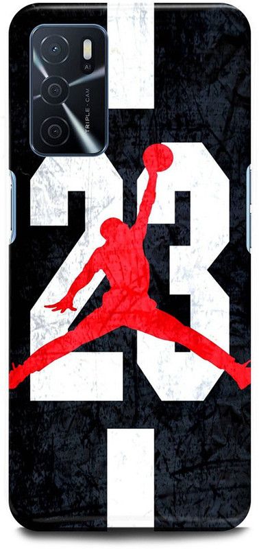 FUGGA Back Cover for OPPO A16, JORDAN, LOGO, SIGN, EMBLEM  (Red, Hard Case, Pack of: 1)