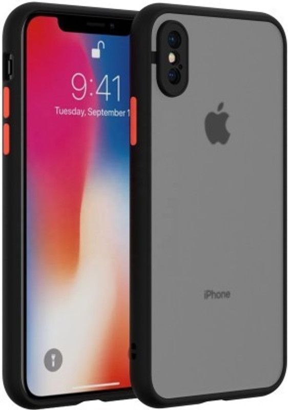 Cermarise Back Cover for Apple iPhone XS  (Black, Camera Bump Protector, Pack of: 1)