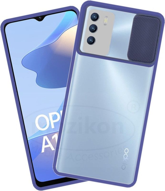 MOZIKON Back Cover for OPPO A16  (Blue, Hard Case, Pack of: 1)