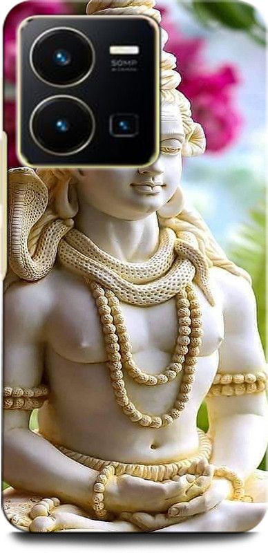 INTELLIZE Back Cover for Vivo Y35 V2205 SHIVJI, LORD SHIVA, MAHADEV, BHOLENATH, TRISHUL  (Multicolor, Hard Case, Pack of: 1)