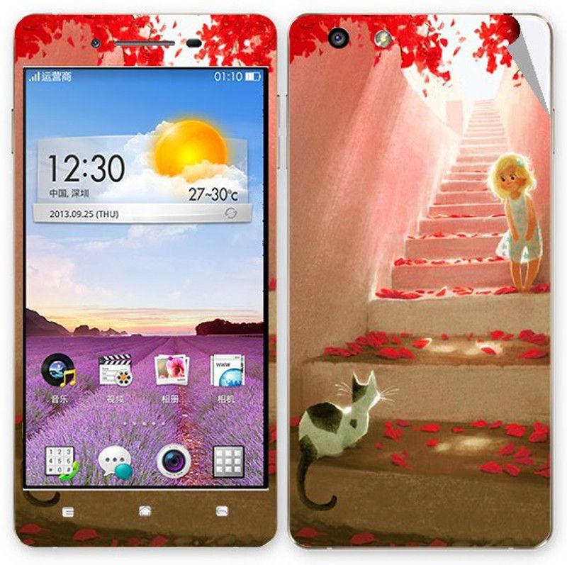 Snooky Oppo R1S Mobile Skin  (multicolour)