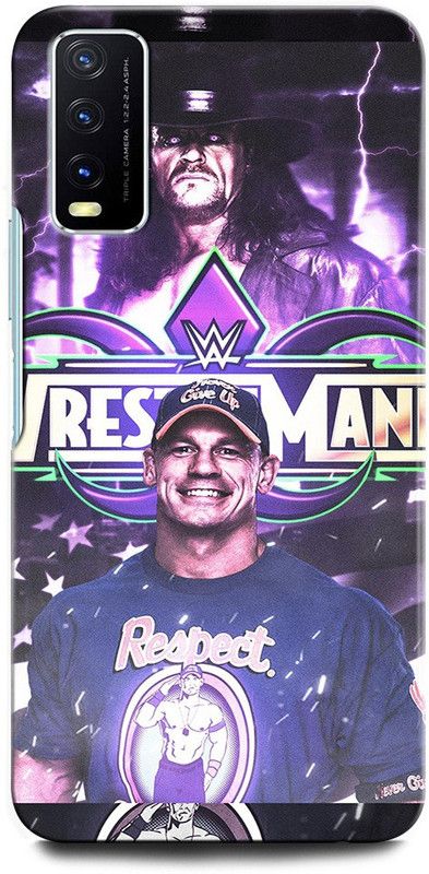 GRAFIQE Back Cover for Vivo Y20A V2101 JOHN CENA, WWE, BODYBUILDER, WRESTLEMANIA, WRESTLER  (Multicolor, Shock Proof, Pack of: 1)