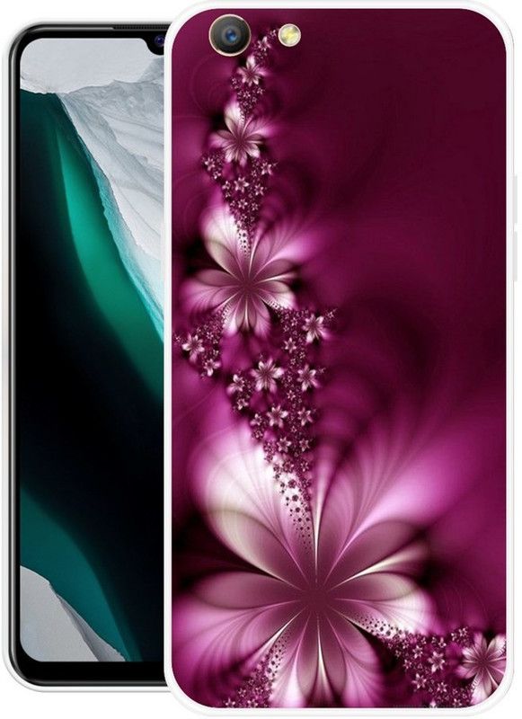 INDIALAND Back Cover for Oppo A57  (Purple, Grip Case, Silicon, Pack of: 1)