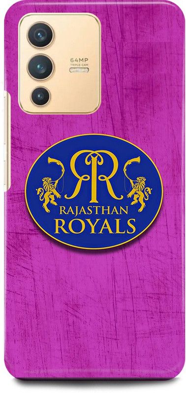 JUGGA Back Cover for Vivo V23 5G, V2130, RAJASTHAN, ROYALS, IPL, TEAM, LOGO  (Pink, Hard Case, Pack of: 1)