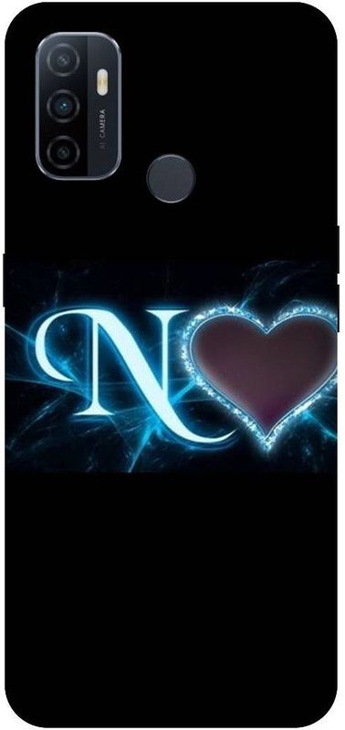 PHONE WALEY.COM Back Cover for OPPO A33 (4G) , CPH2137 ,N letter,N name N word , Printed Back Cover  (Black, Hard Case, Pack of: 1)