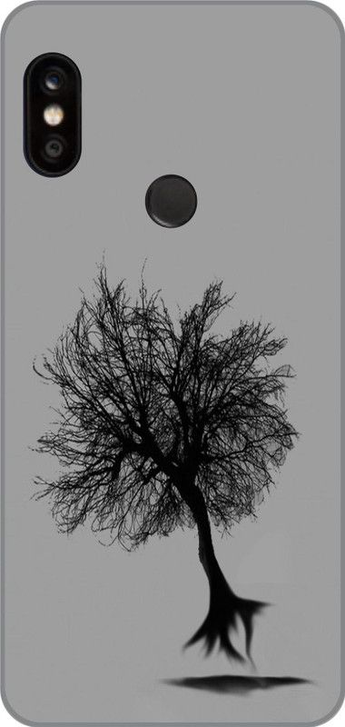 Exclusivebay Back Cover for Mi Redmi Note 5 Pro  (Silver, Black, Hard Case, Pack of: 1)