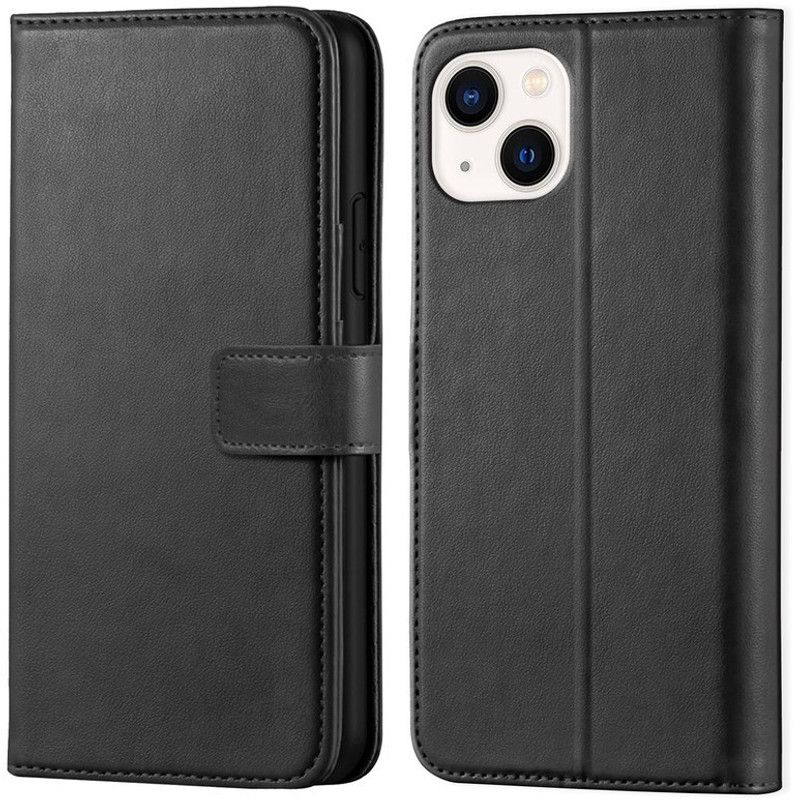 ponyta Flip Cover for Iphone 13  (Black, Dual Protection, Pack of: 1)