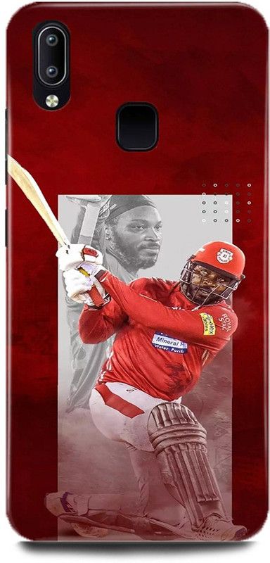 DIKRO Back Cover for Vivo Y91, 1811, CHRIS, GAYLE, WEST, INDIES, PLAYER, 333, RCB  (Multicolor, Hard Case, Pack of: 1)