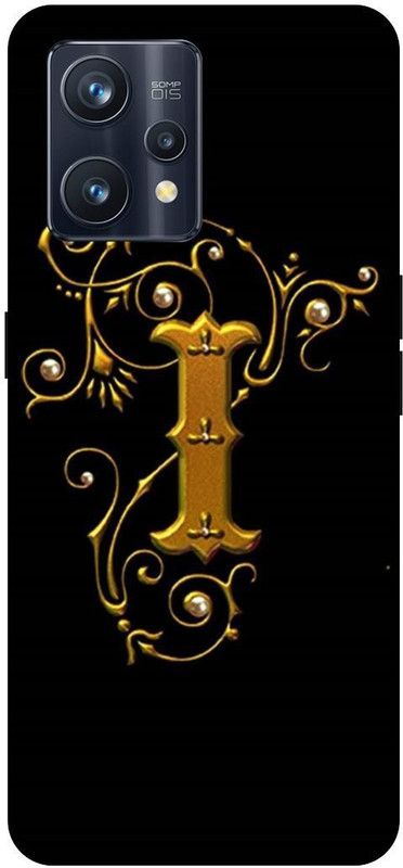 THE NARAYANA COLLECTIONS Back Cover for REALME 9 PRO PLUS- RMX3392-I,LATTER,GOLDRN,ALPHABET,NAME  (Multicolor, Hard Case, Pack of: 1)