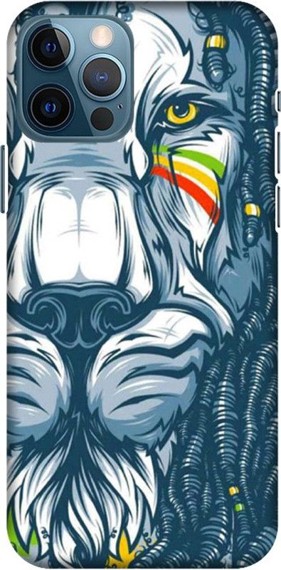 PNBEE Back Cover for Apple iPhone 12 Pro Max, A2411, A2342, A2410, A2412, iPhone13,4 - Lion Print  (Multicolor, Hard Case, Pack of: 1)