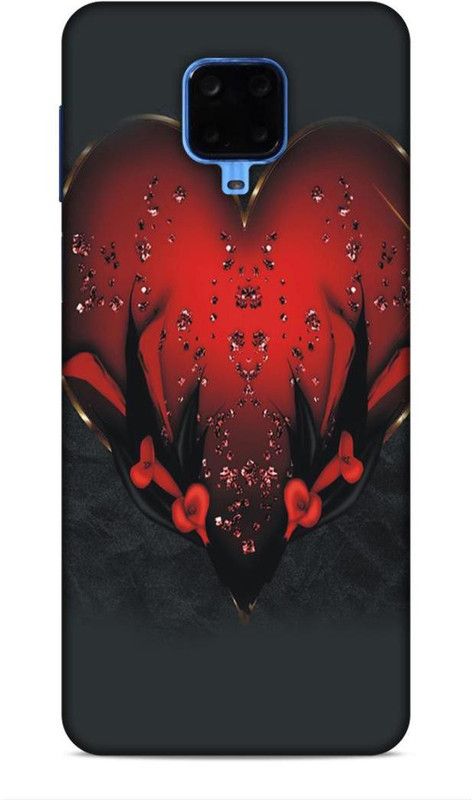 Keviv Back Cover for Redmi Note 9 Pro  (Red, Black, 3D Case, Pack of: 1)