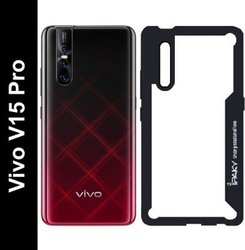 Cermarise Back Cover for Vivo V15 Pro  (Black, Camera Bump Protector, Pack of: 1)