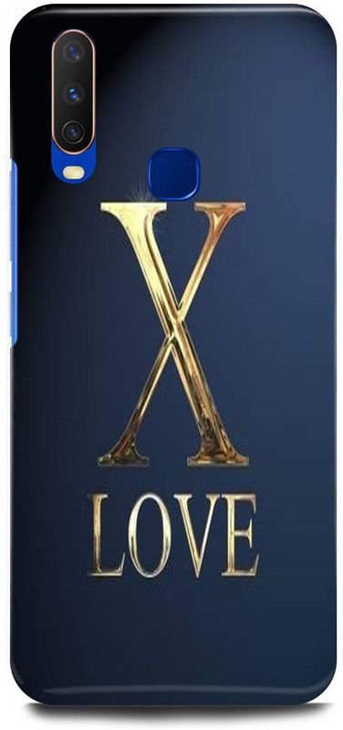 FUGGA Back Cover for Vivo U20, 1921, X, LETTER, ALPHABET, LOVE, X, NAME  (Multicolor, Hard Case, Pack of: 1)