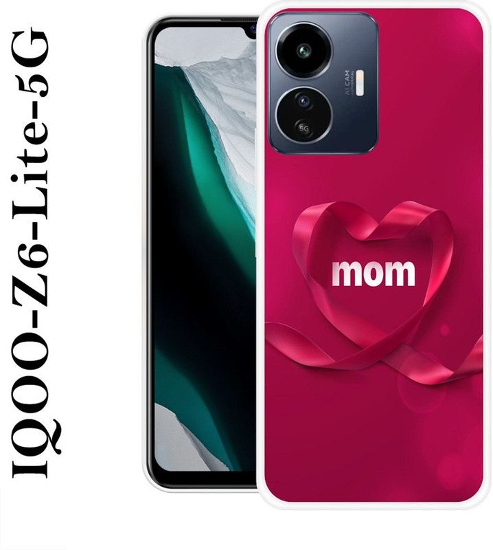 REDFLY Back Cover for IQOO Z6 Lite 5G  (Pink, White, Silicon)