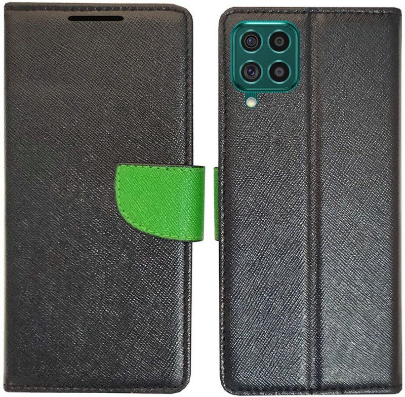 AD Enterprises Flip Cover for Samsung F62  (Black, Magnetic Case, Pack of: 1)