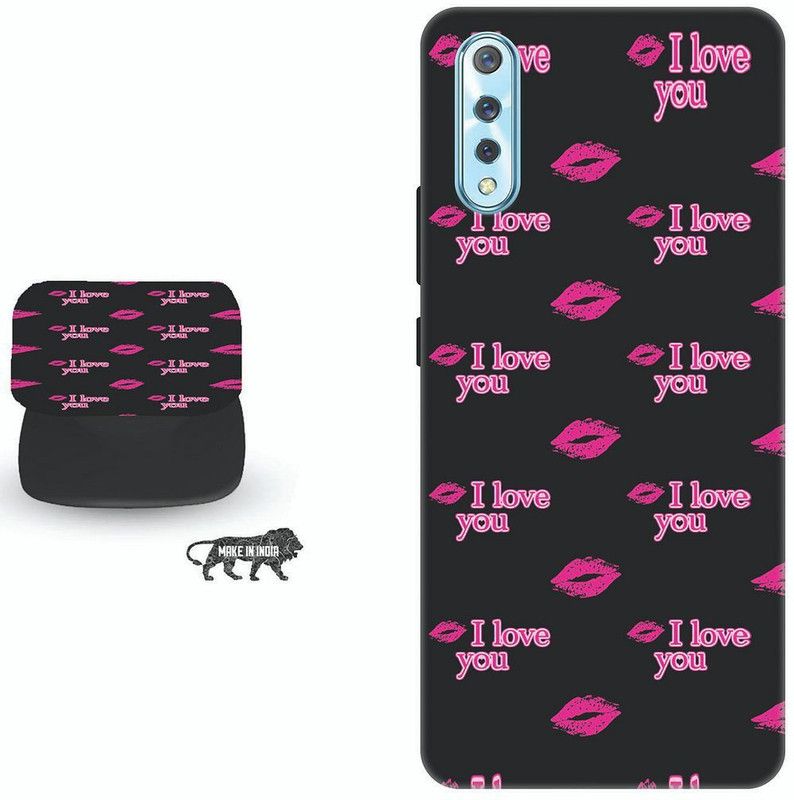 Zappy Back Cover for Vivo S1  (Multicolor, Cases with Holder)