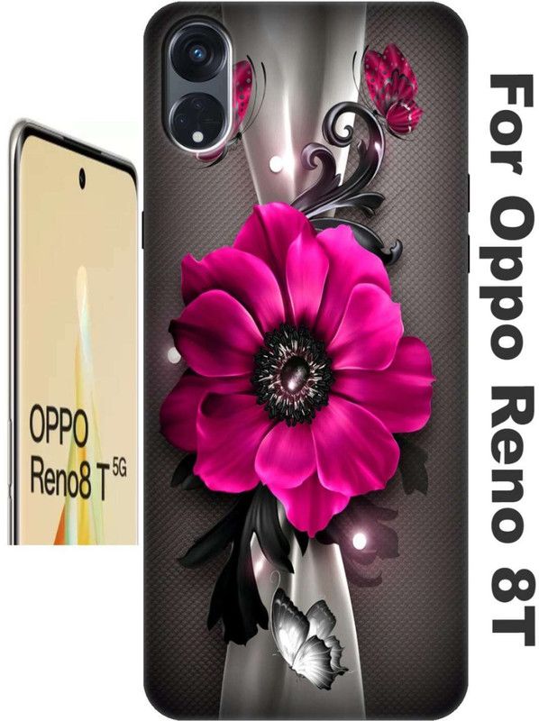TrenoSio Back Cover for Oppo Reno 8T 5G 2774  (Grey, Grip Case, Silicon, Pack of: 1)