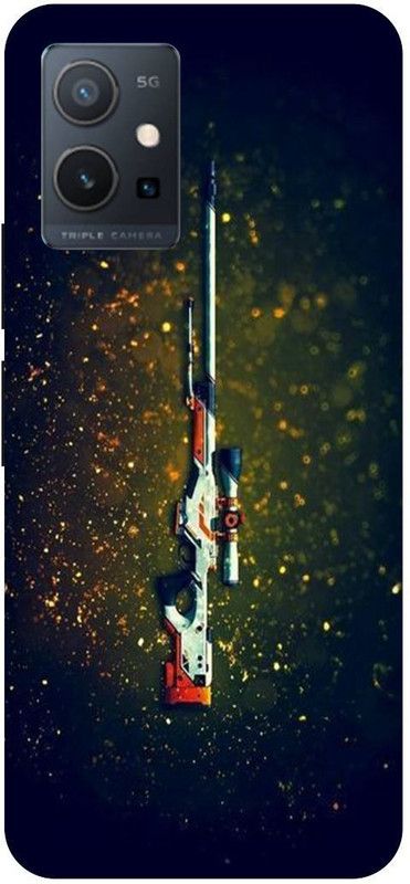 THE NARAYANA COLLECTIONS Back Cover for IQOO U5 5G-V2024A-AWM,GUN,PUBG,SKIN,GAME  (Multicolor, Hard Case, Pack of: 1)