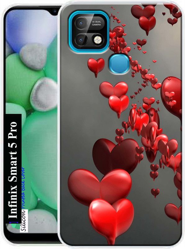 LargCiager Back Cover for Infinix Smart 5 Pro  (Multicolor, Dual Protection, Silicon, Pack of: 1)