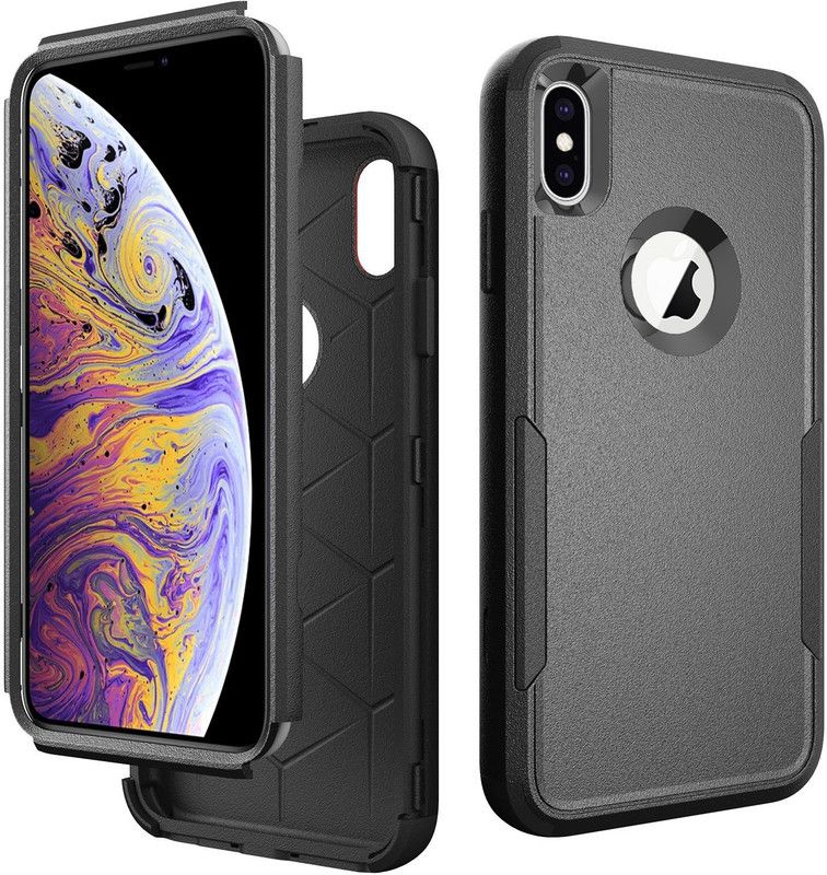 DOB Back Cover for Apple iPhone XS MAX (6.5 Inch)  (Black, Dual Protection, Pack of: 1)
