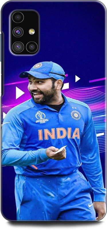 Afterglow Back Cover for SAMSUNG Galaxy M31s ROHIT SHARMA, BCCI,CRICKETER, INDIAN KHILADI, IPL, MI, T20  (Multicolor, Shock Proof, Pack of: 1)