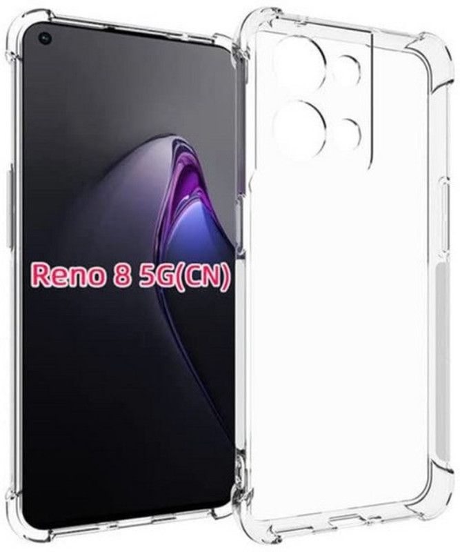 S-Softline Back Cover for Oppo Reno 8 5G, Premium Boom TPU Transparent case  (Transparent)
