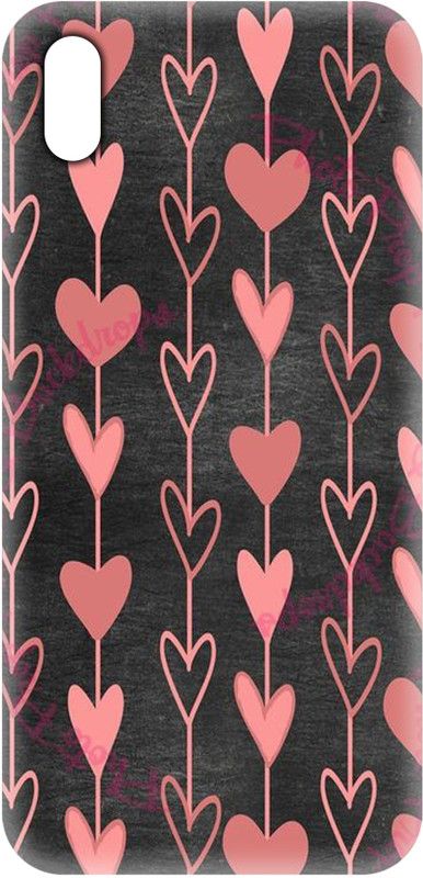 Smutty Back Cover for HTC 816G, HTC 816 - Hearts Print  (Multicolor, Hard Case, Pack of: 1)