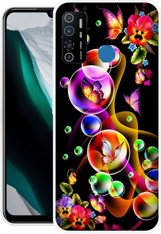 Vaultcase Back Cover for Infinix Hot 9 Pro  (Multicolor, Dual Protection, Silicon, Pack of: 1)