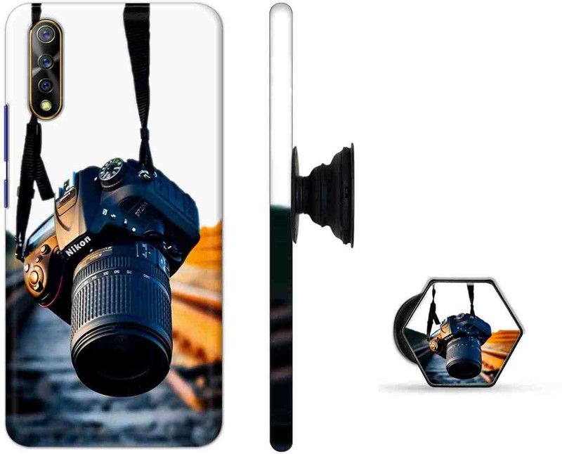 PRINTEDGE Back Cover for Vivo S1, Vivo Z1x  (Multicolor, Cases with Holder, Pack of: 2)