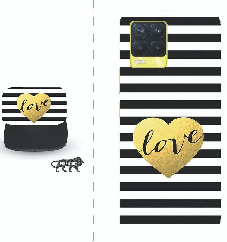 Zappy Back Cover for Realme 8  (Multicolor, Cases with Holder, Pack of: 1)
