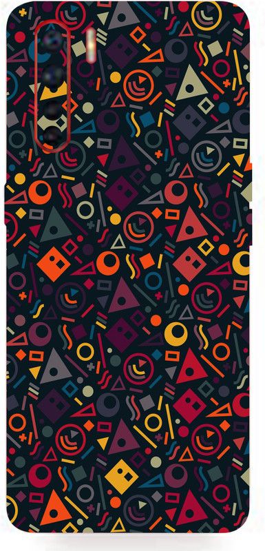 LAMHA Oppo A91 Mobile Skin  (Ultra Super Geometric Shape With High Matte Finish.)