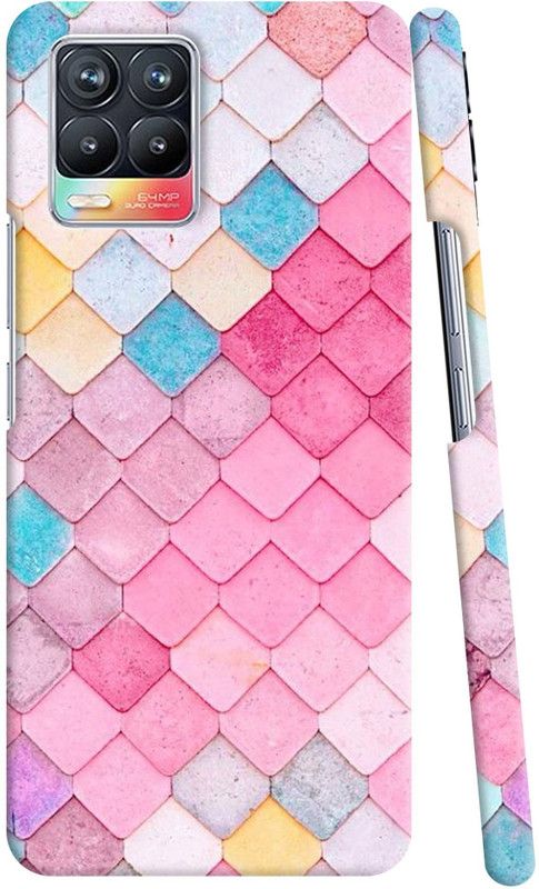 PEPART Back Cover for REALME 8 & 8 PRO  (Multicolor, Pack of: 1)