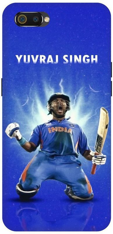 THE NARAYANA COLLECTIONS Back Cover for REALME C2-RMX1941-YUVRAJ,SINGH,YUVI,IPL,CRICKETER  (Multicolor, Hard Case, Pack of: 1)